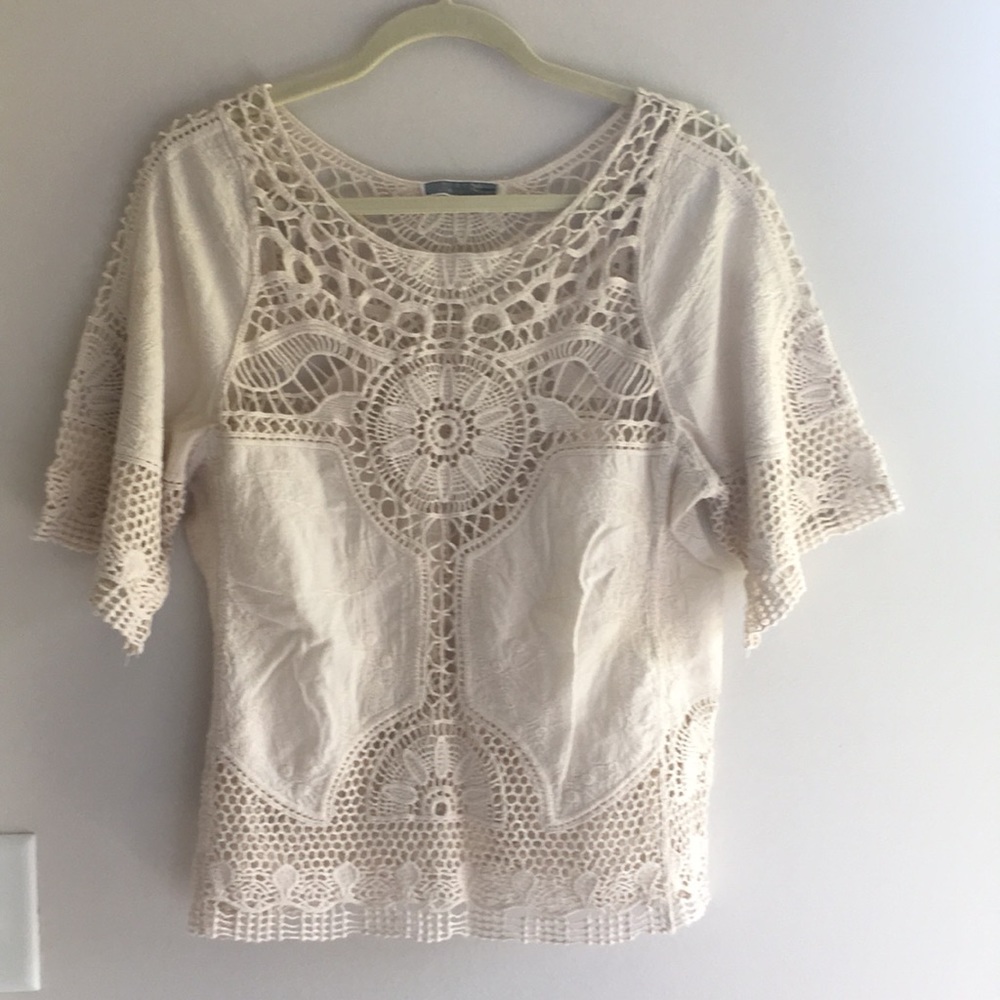 Liquid by Seoni Crocheted top, size small